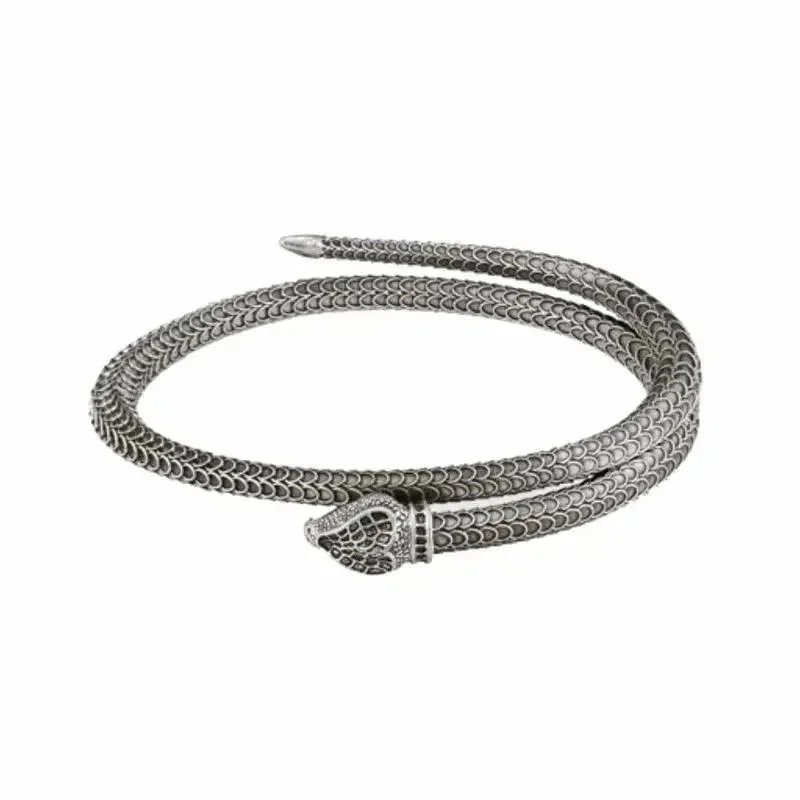 Gucci metal snake bracelet men