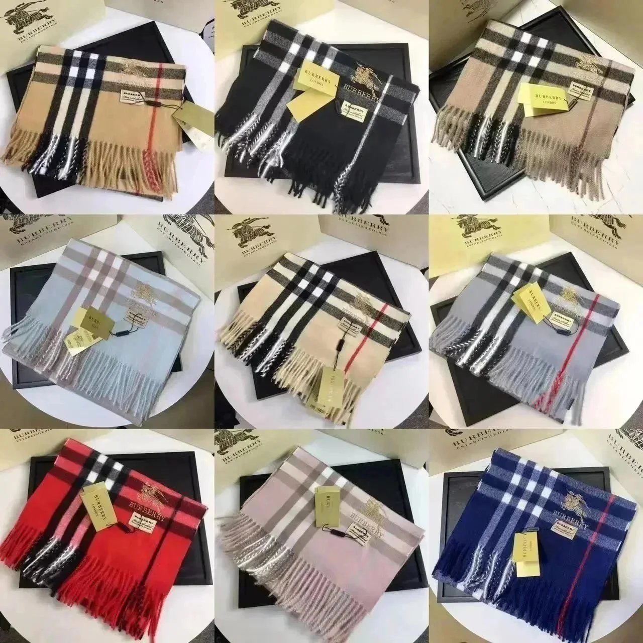 Burberry Classic Check Cashmere Scarf for Men and Women