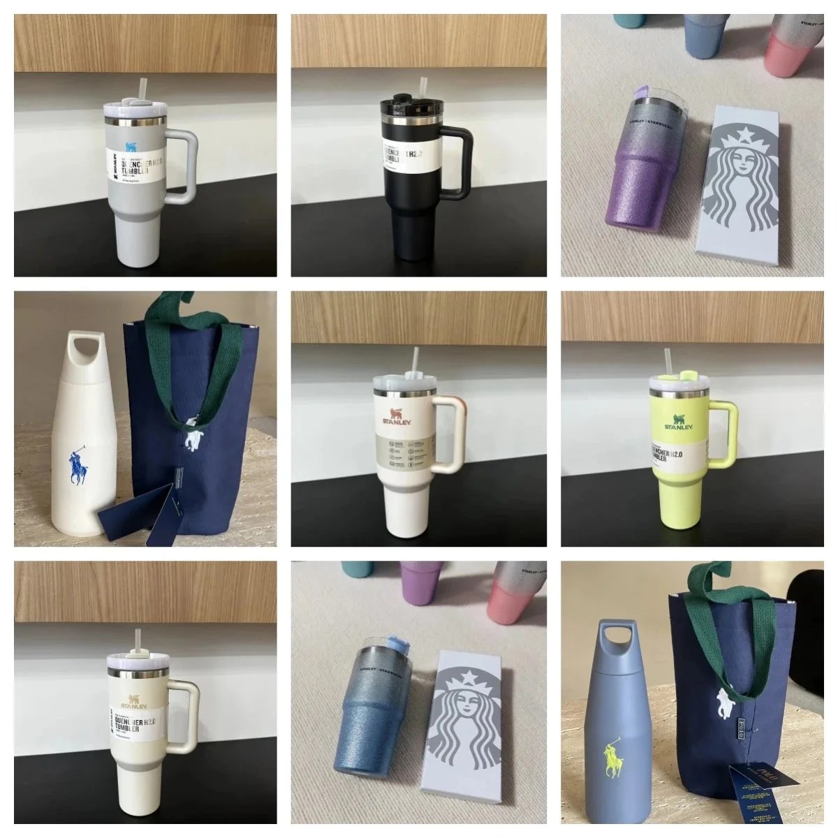 Stanley Quencher H2.0 Tumbler with Handle and Straw - Insulated Stainless Steel Travel Mug