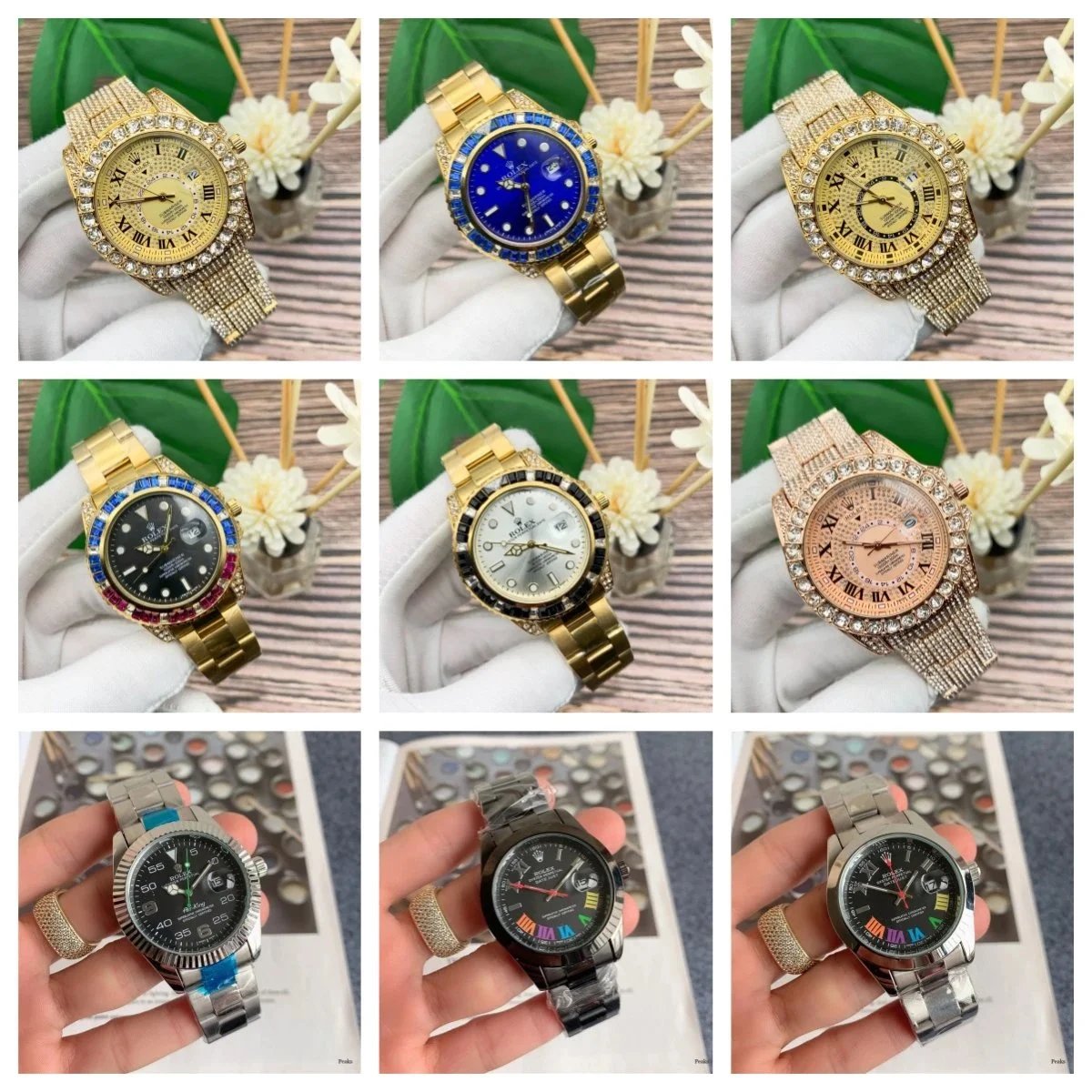 Luxury Diamond Encrusted Rolex Watch for Men and Women