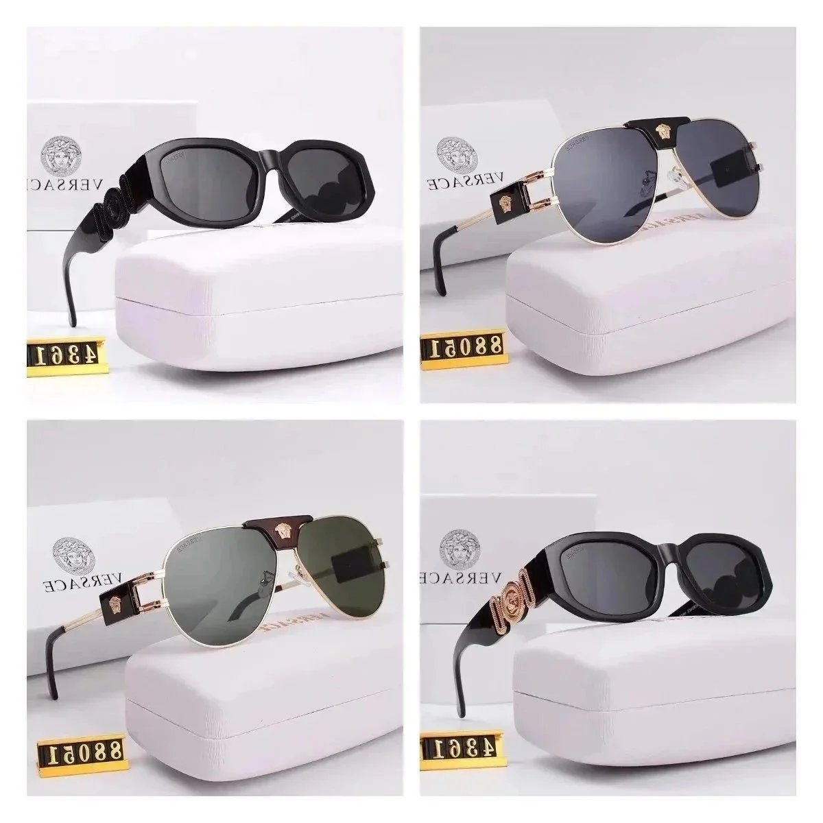Versace Sunglasses Fashion Aviator and Oval Styles for Men and Women