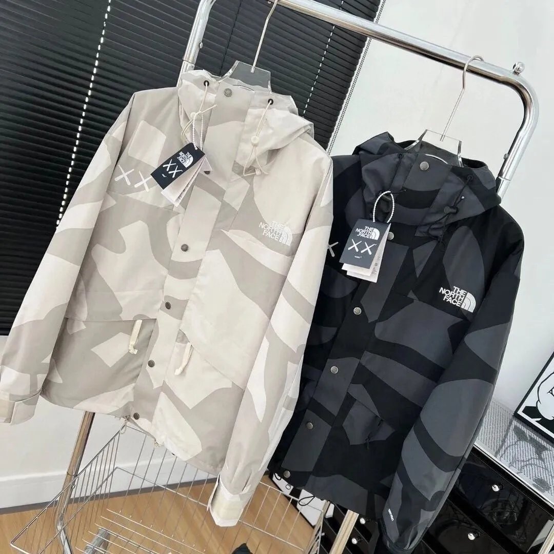 The North Face Camouflage Hooded Jacket for Men and Women