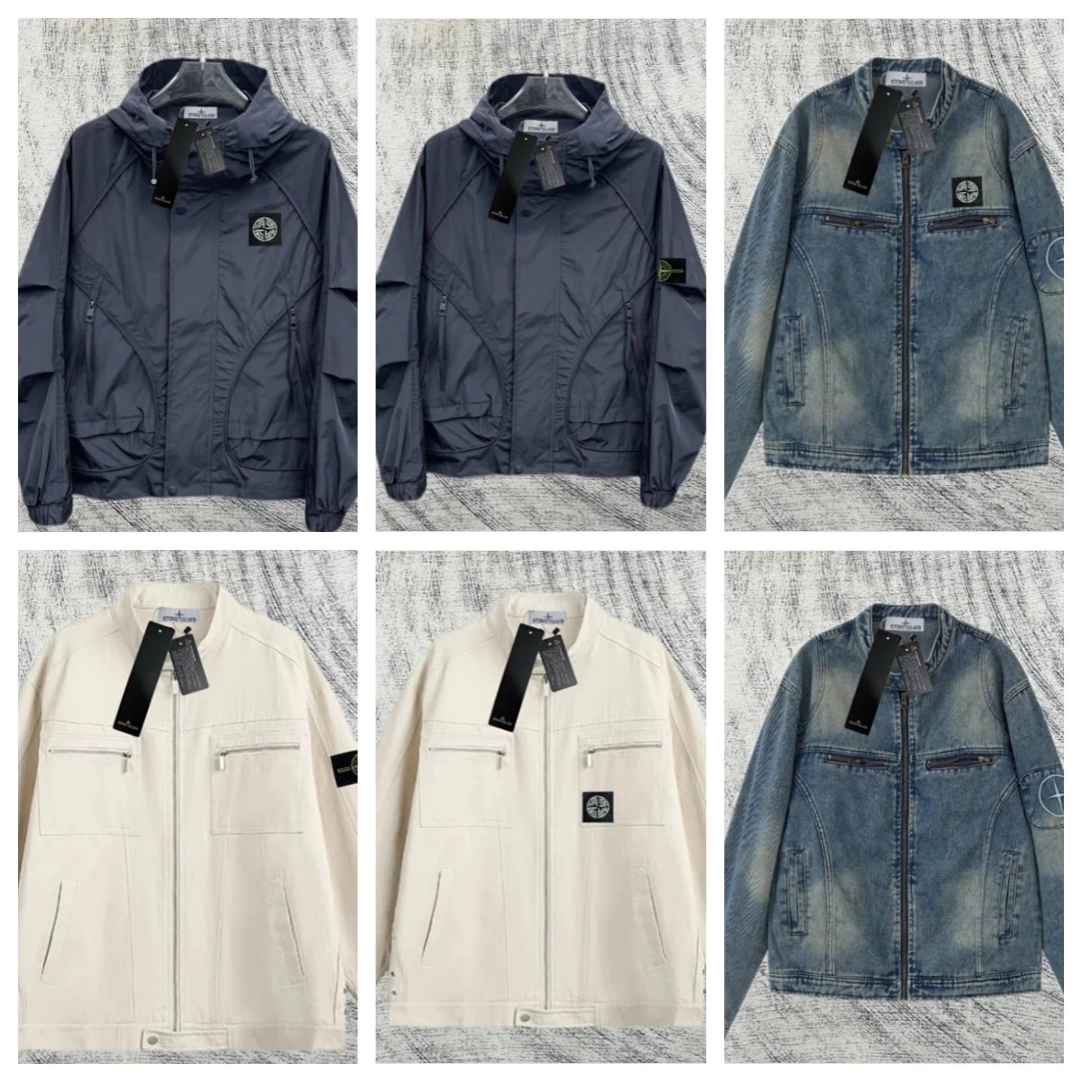 Stone Island Men's Jacket Collection - Hooded & Denim Styles