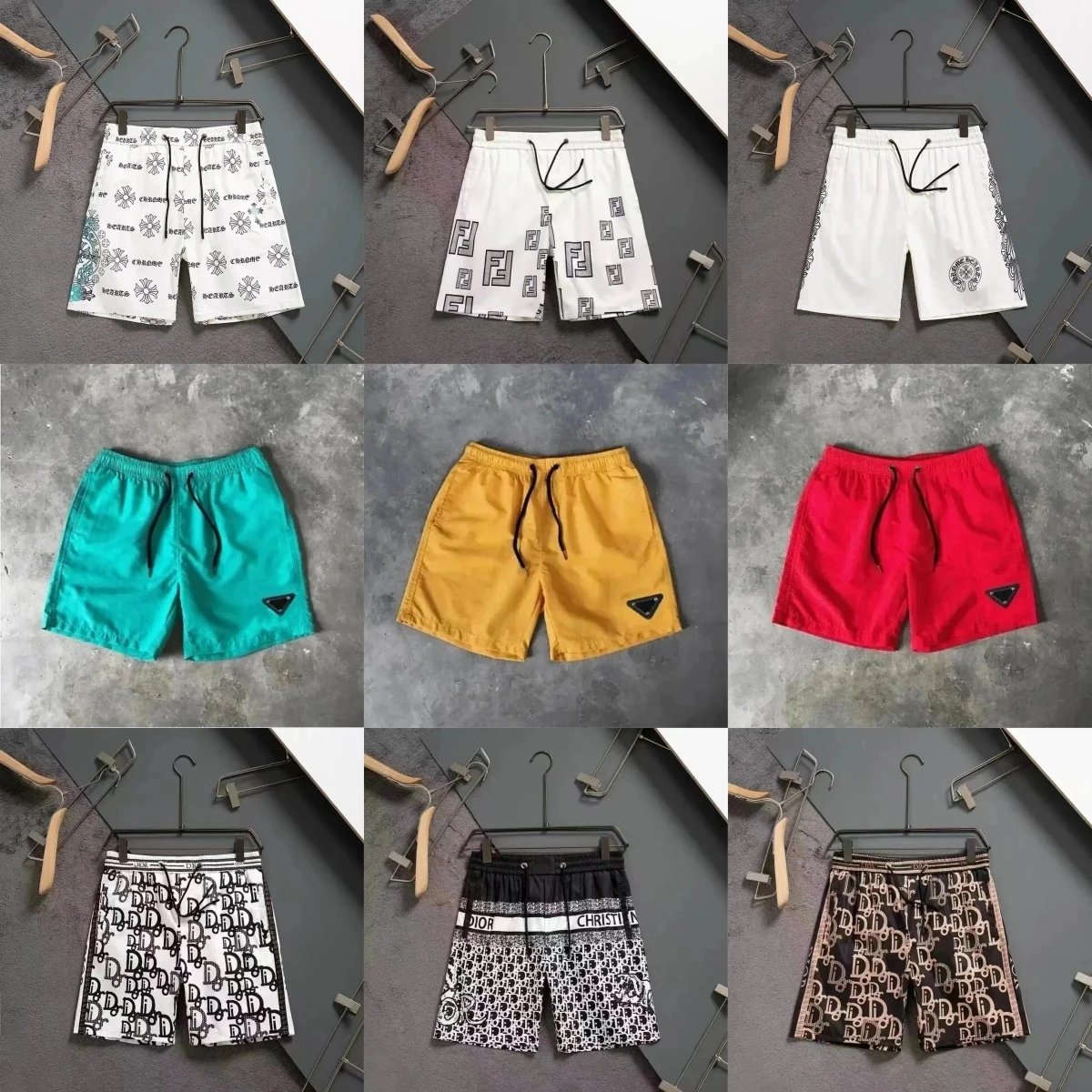 Dior Men's Printed Swim Shorts Fashion Beachwear