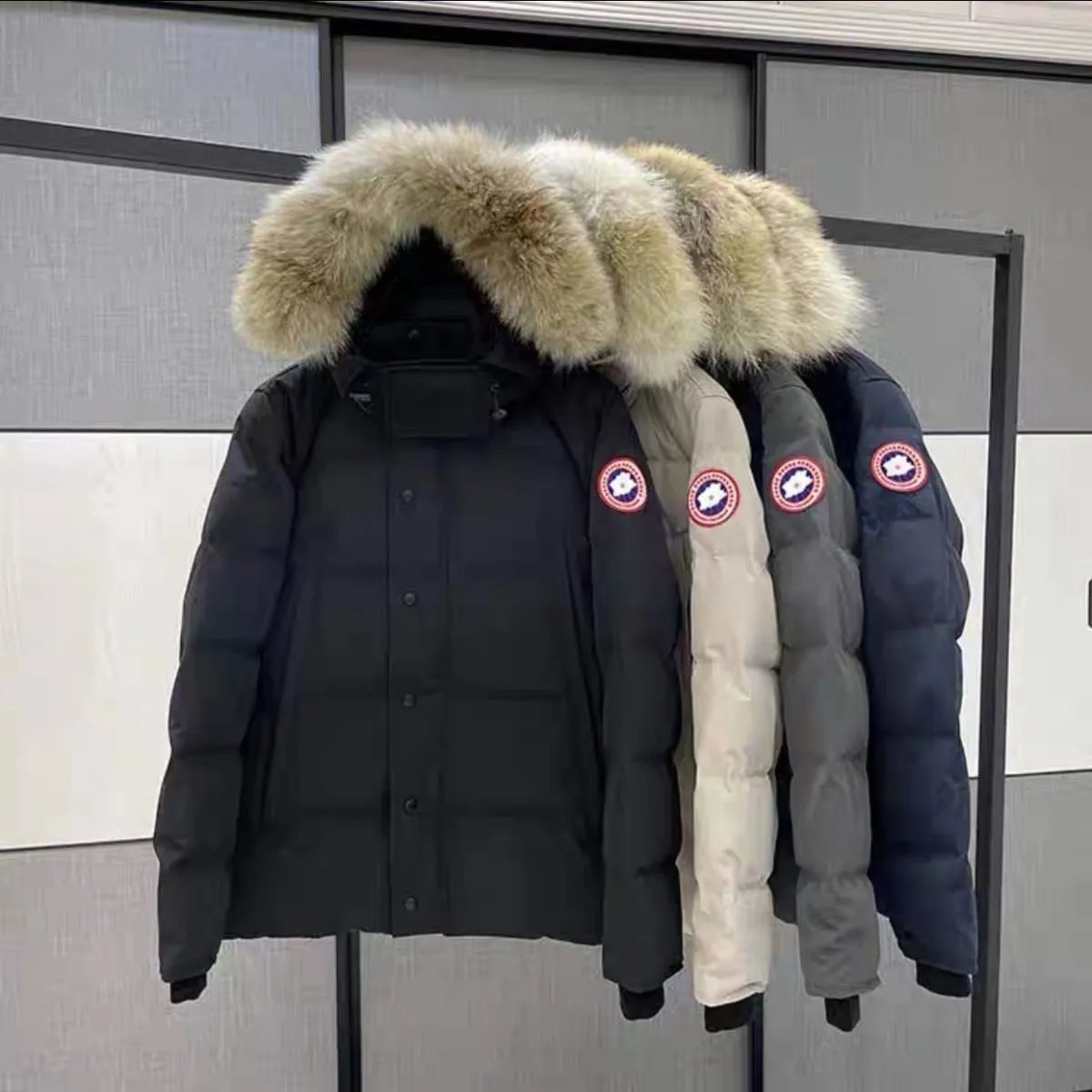 Canada Goose Down Jacket with Real Fur Hood Winter Parka