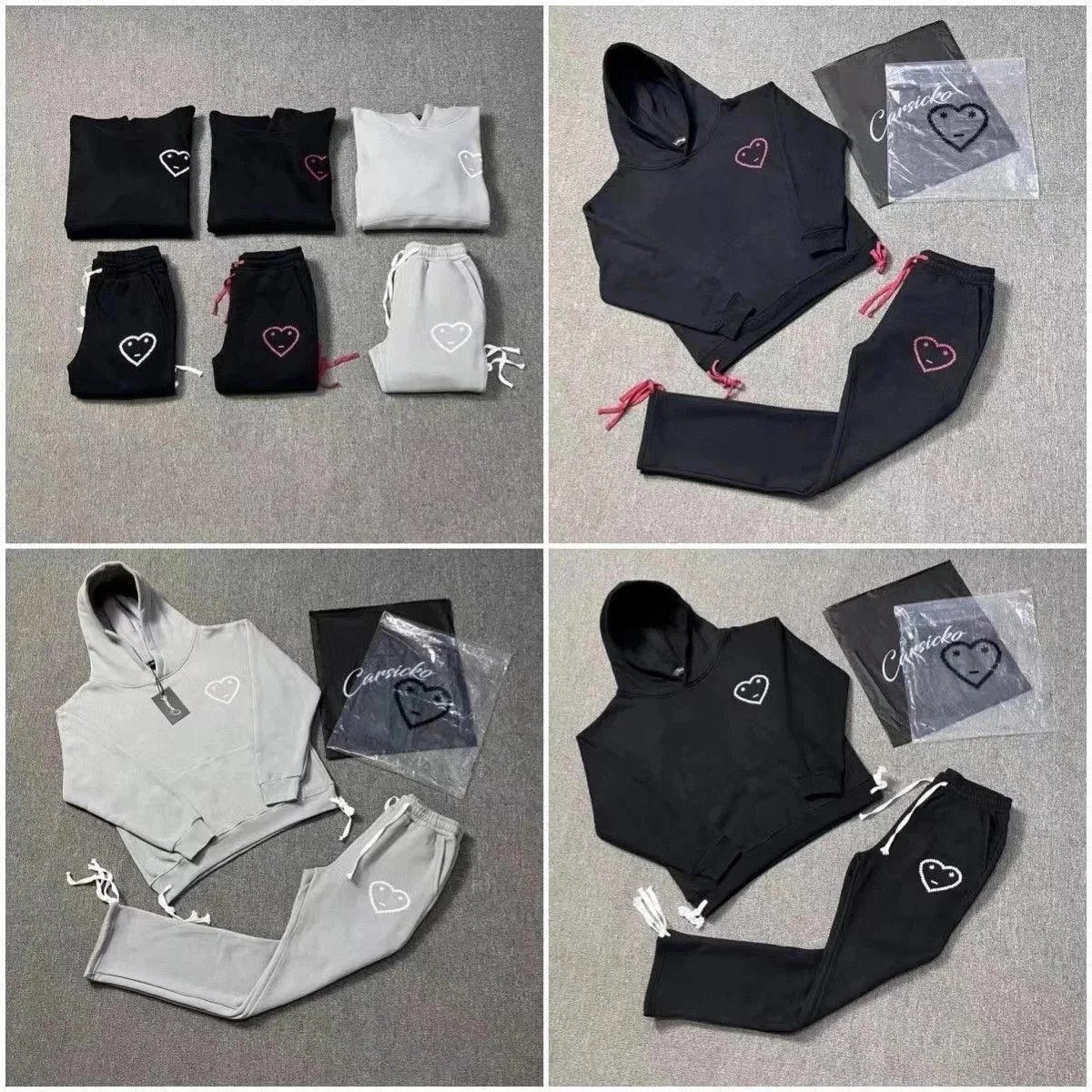 Cursicko Heart Logo Hoodie & Sweatpants Set for Women - Cozy Matching Outfit