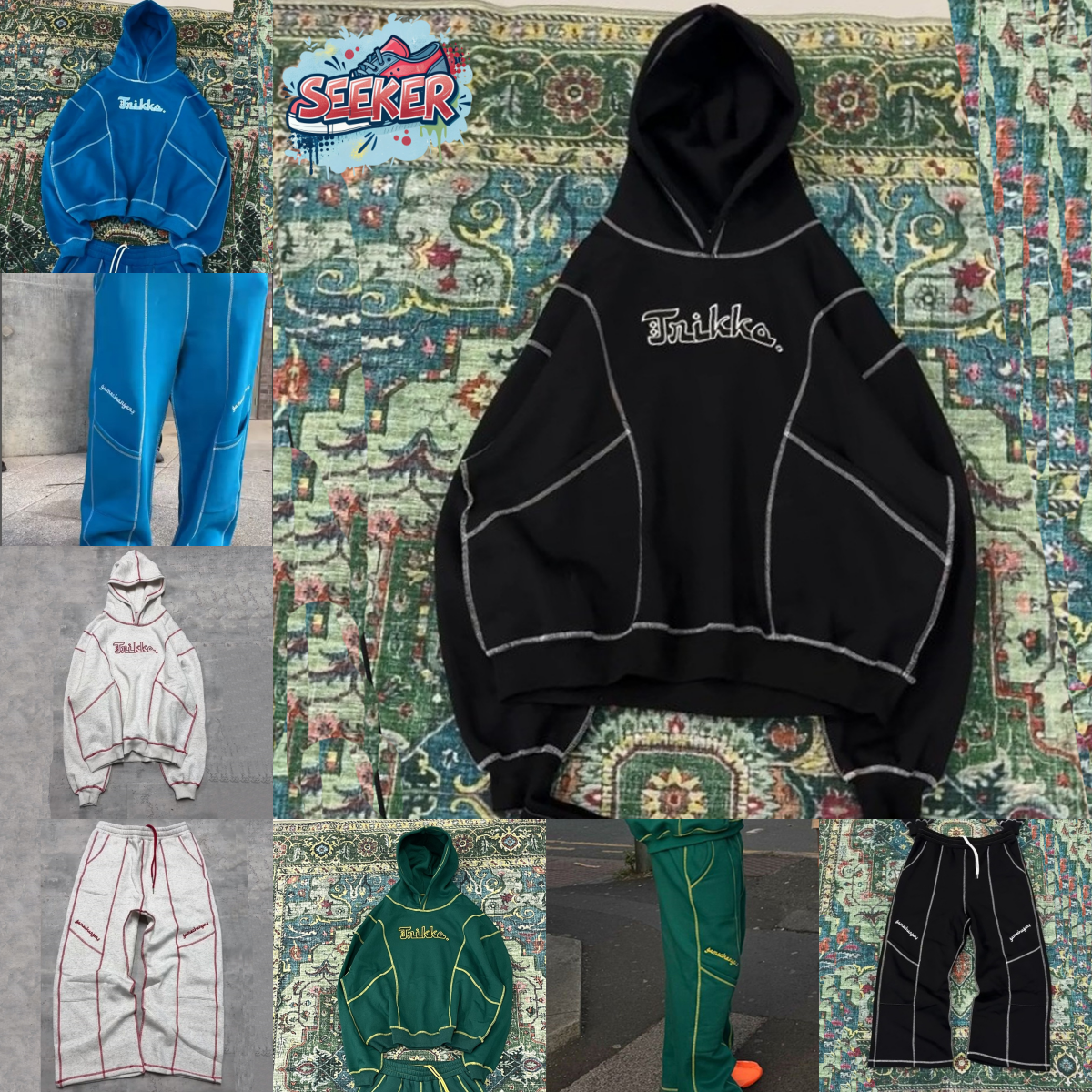 Trikko Hoodie and Pants Set - Streetwear Fashion Sweatshirt & Joggers