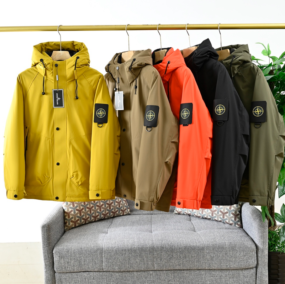 Men's Waterproof Hooded Jacket Outdoor Windbreaker Coat