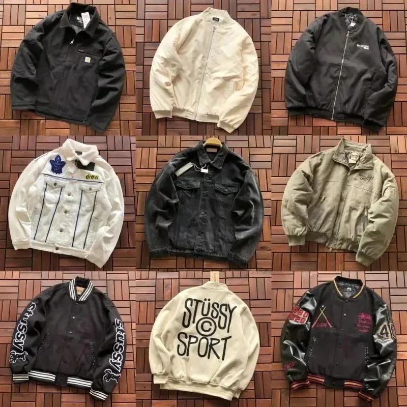 Stussy Sport Bomber Jacket Men's Streetwear Fashion