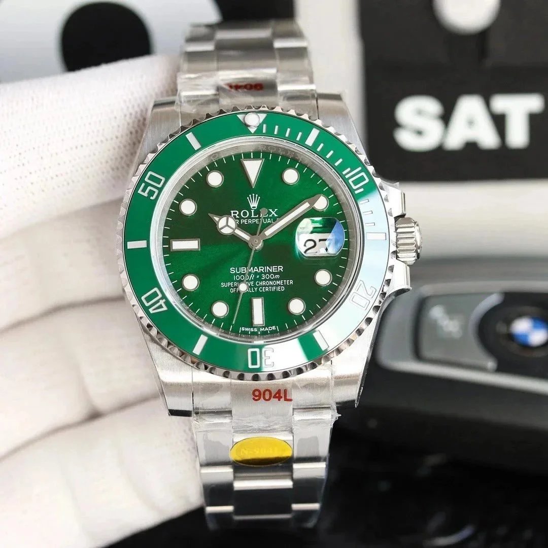 ROLEX Submariner Green Dial Stainless Steel Watch
