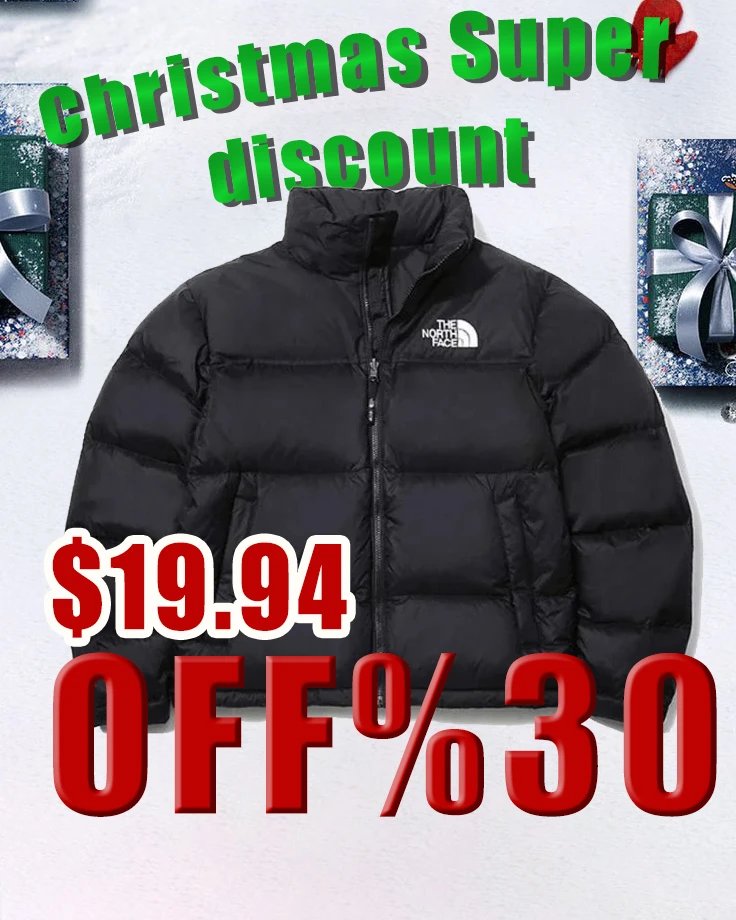 The North Face Black Puffer Jacket Winter Warm Coat for Men Women